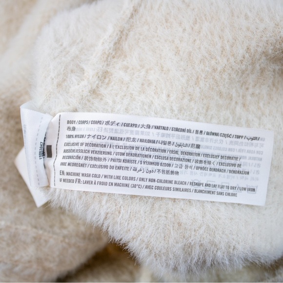 Abercrombie & Fitch Soft Eyelash Button-Down Cream Cardigan Women's Sweater Sz S - Picture 8 of 11